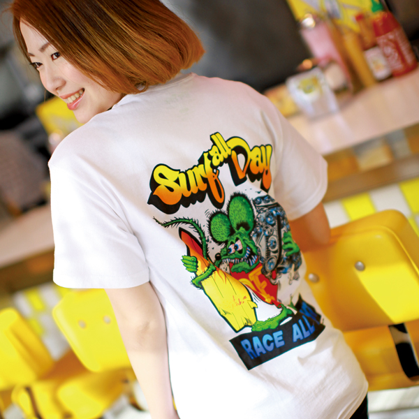 Rat Fink モンスター Tシャツ Surf all Day を購入するにはコチラ !